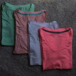 Bundle! Four Vneck Short sleeve shirts